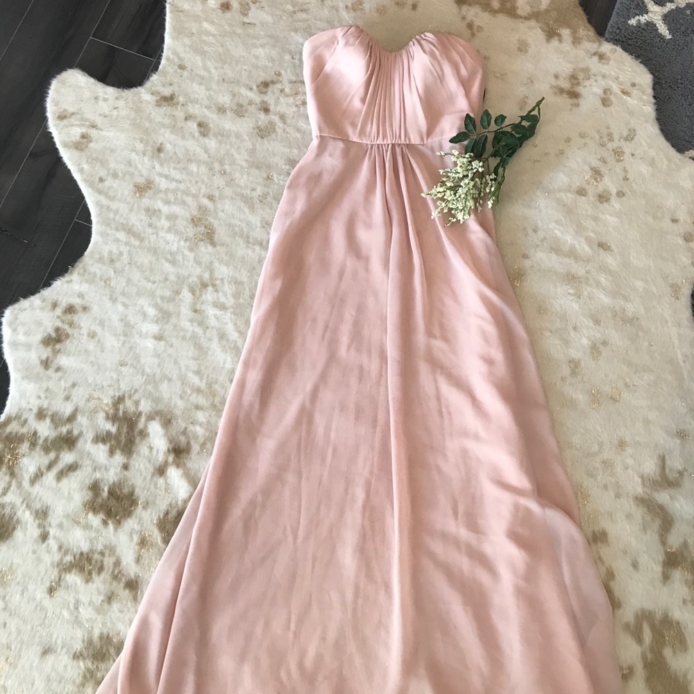 Sorella Vita Blush Strapless Bridesmaid Dress